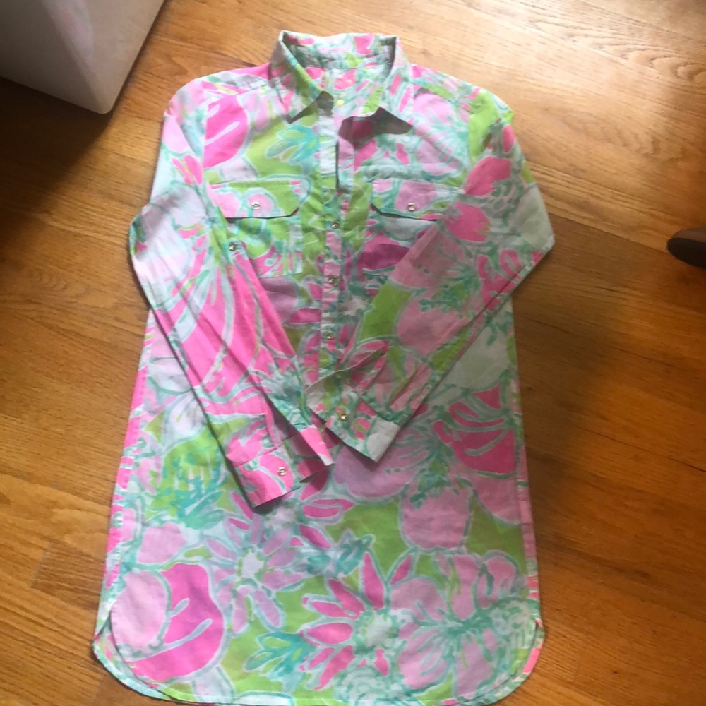 XS LILLY PULITZER TUNIC - BEACH COVERUP